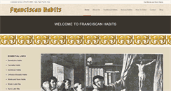 Desktop Screenshot of franciscanhabits.com