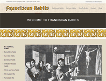Tablet Screenshot of franciscanhabits.com